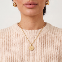 Disc Letter Necklace
